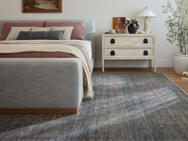Angela Rose x Loloi Ember Rugs - Denim / Charcoal-Blue Hand Home