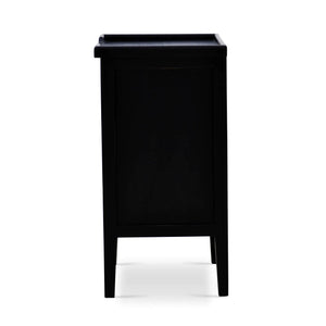 Bramble Eton 3 Drawer End Table In Batavia Black-Bramble-Blue Hand Home