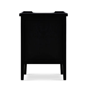 Bramble Eton 3 Drawer End Table In Batavia Black-Bramble-Blue Hand Home