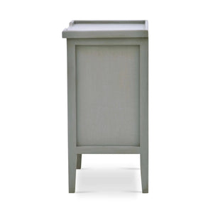 Bramble Eton 3 Drawer End Table In Grey Charleston-Bramble-Blue Hand Home