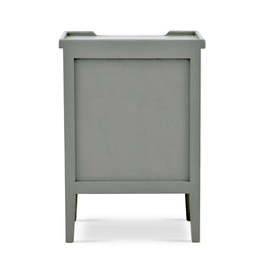 Bramble Eton 3 Drawer End Table In Grey Charleston-Bramble-Blue Hand Home