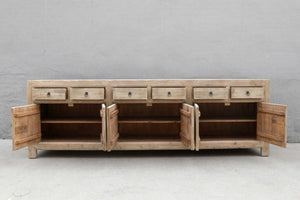 Natural Pine Cabinet-Blue Hand Home