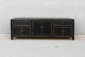 Media Pine Cabinet-Blue Hand Home