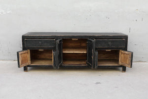 Media Pine Cabinet-Blue Hand Home
