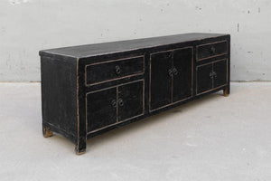Media Pine Cabinet-Blue Hand Home