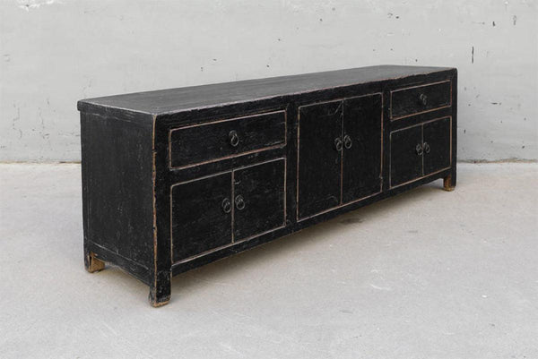 Media Pine Cabinet-Blue Hand Home
