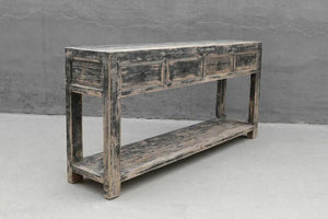 Reedition Pine Console-Blue Hand Home