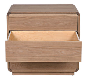 Redford Nightstand, Oak & Oak Plywood - 30x18x28-Blue Hand Home