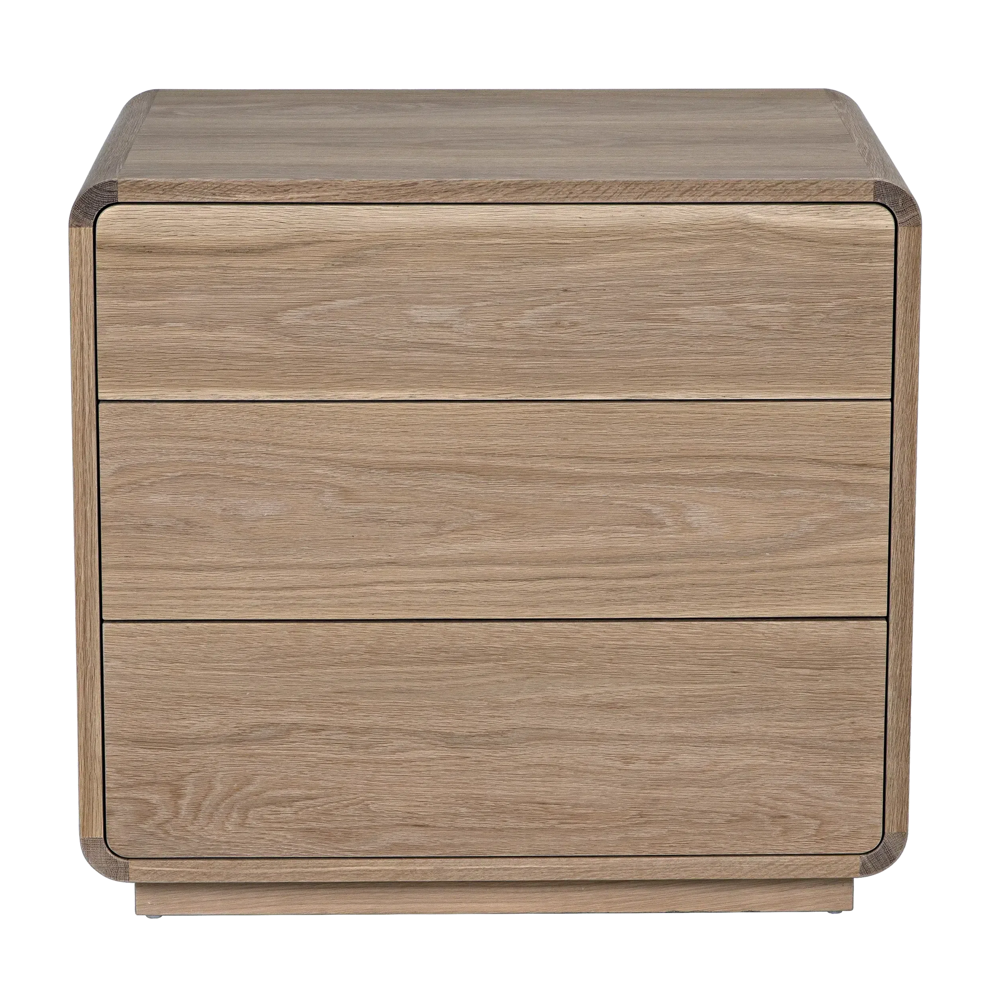 Redford Nightstand, Oak & Oak Plywood - 30x18x28-Blue Hand Home