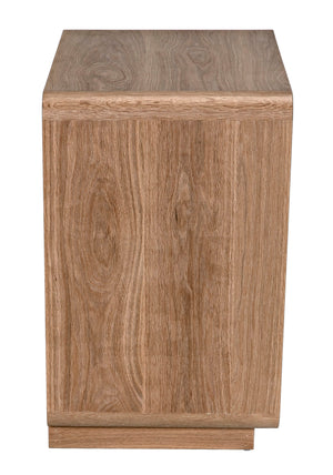 Redford Nightstand, Oak & Oak Plywood - 30x18x28-Blue Hand Home