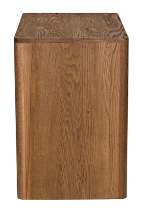 Mayito Side Table, Oak & Oak Plywood - 30x18x26.5-Blue Hand Home