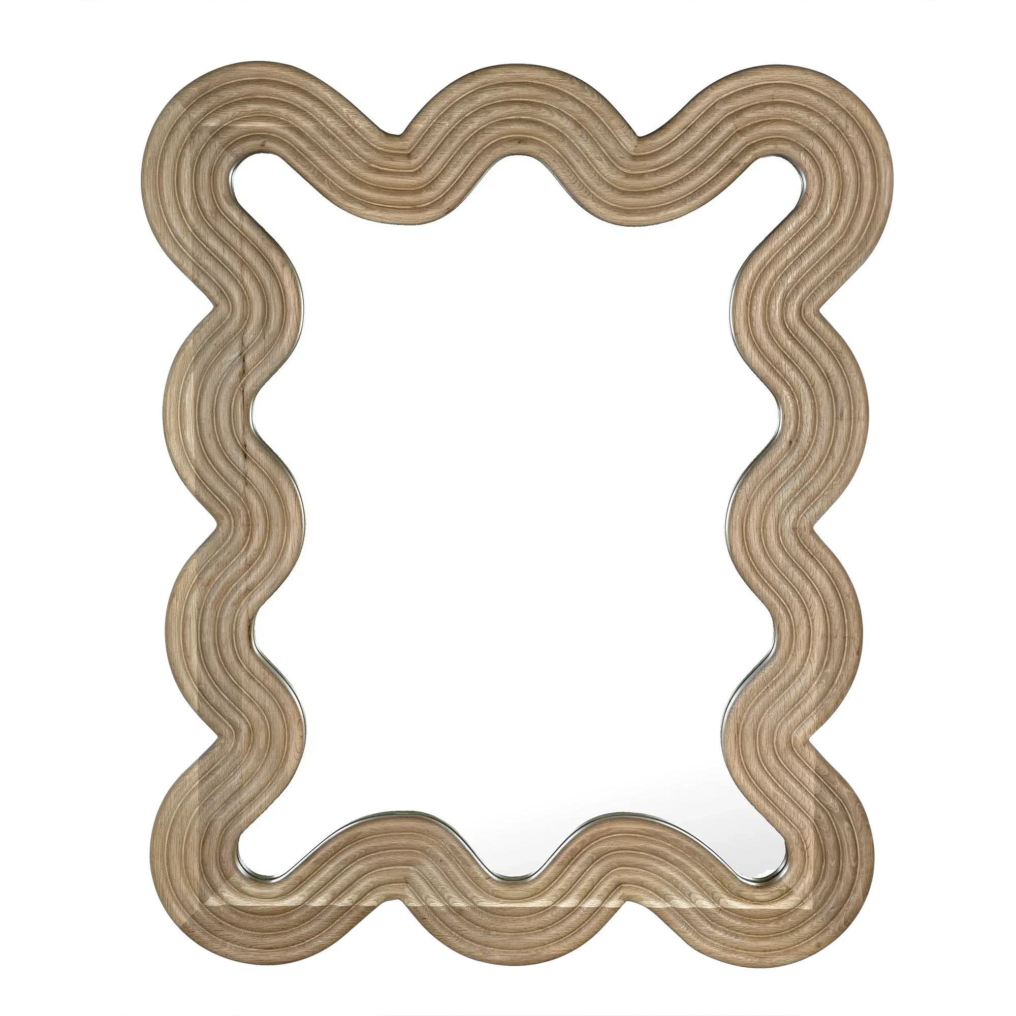 Ozark Mirror, Oak, Small - 40x1.5x51.5-Blue Hand Home