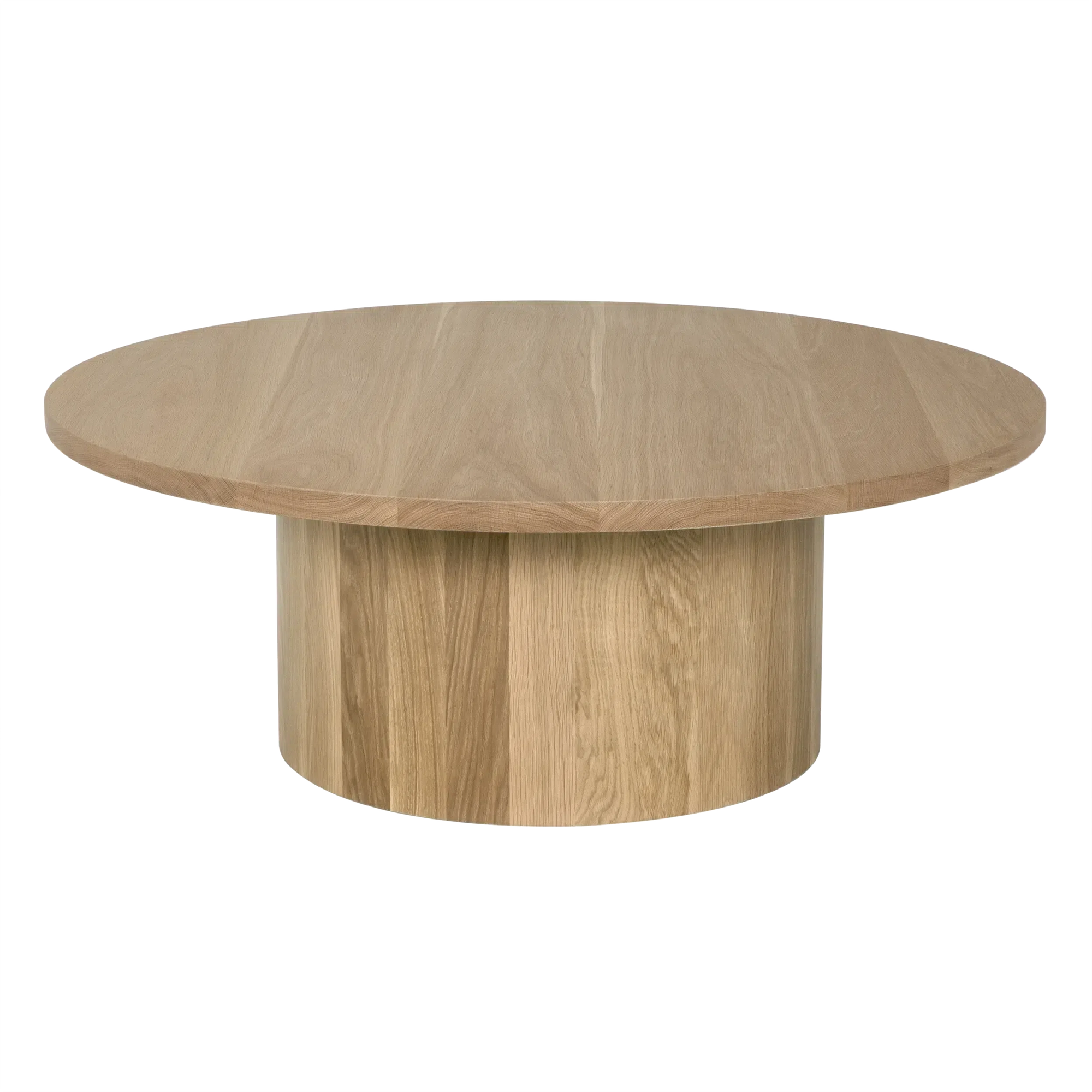 Big Sur Coffee Table, White Oak - 48x48x18-Blue Hand Home