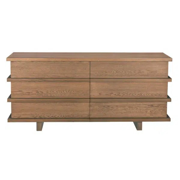 Bergamot Dresser, Oak/Oak Veneer - Large-Blue Hand Home
