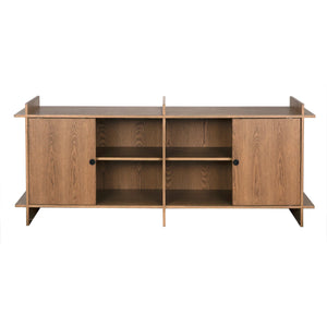 Hazel Sideboard, Oak Veneer-Blue Hand Home