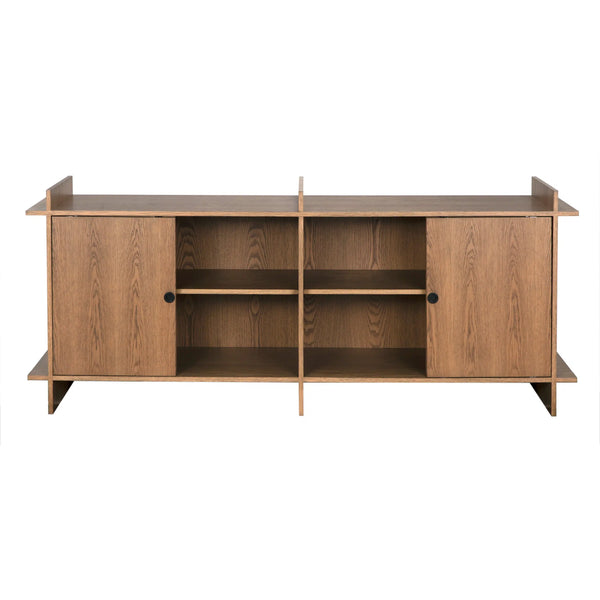 Hazel Sideboard, Oak Veneer-Blue Hand Home