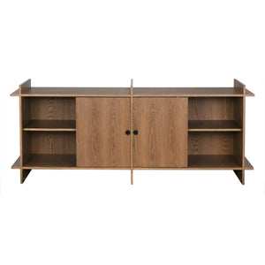 Hazel Sideboard, Oak Veneer-Blue Hand Home
