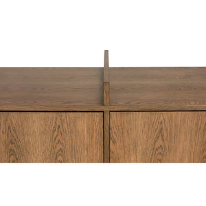 Hazel Sideboard, Oak Veneer-Blue Hand Home