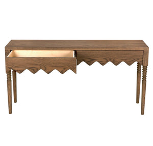 Lulu Console, small, Oak-Blue Hand Home