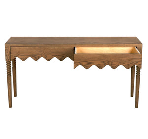 Lulu Console, small, Oak-Blue Hand Home