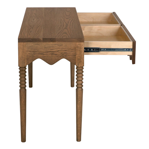 Lulu Console, small, Oak-Blue Hand Home