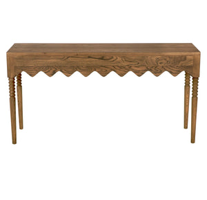 Lulu Console, small, Oak-Blue Hand Home