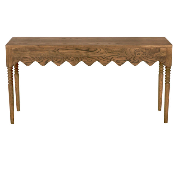 Lulu Console, small, Oak-Blue Hand Home