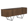 Wilder Console, Oak Veneer/Steel Base-Blue Hand Home