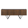 Wilder Console, Oak Veneer/Steel Base-Blue Hand Home
