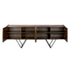 Wilder Console, Oak Veneer/Steel Base-Blue Hand Home