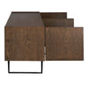 Wilder Console, Oak Veneer/Steel Base-Blue Hand Home