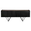 Wilder Console, Oak Veneer/Steel Base-Blue Hand Home