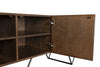 Wilder Console, Oak Veneer/Steel Base-Blue Hand Home