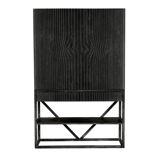 Jacques Armoire, Oak/Oak Veneer-Blue Hand Home