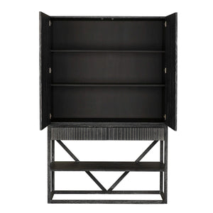 Jacques Armoire, Oak/Oak Veneer-Blue Hand Home