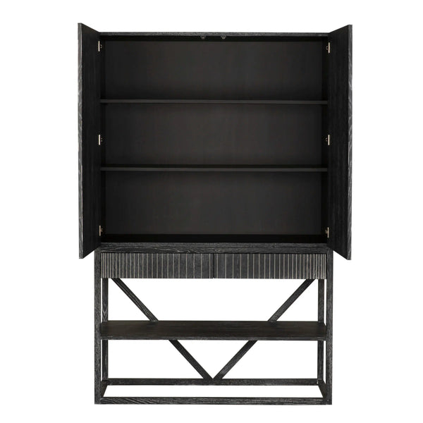 Jacques Armoire, Oak/Oak Veneer-Blue Hand Home