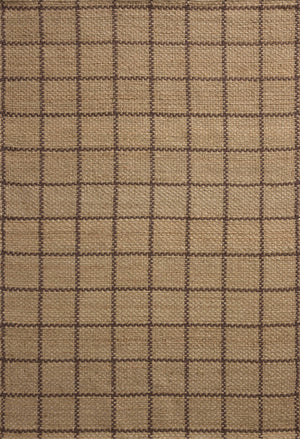 Chris Loves Julia x Loloi Fletcher Rugs - Natural / Brown-Blue Hand Home