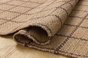 Chris Loves Julia x Loloi Fletcher Rugs - Natural / Brown-Blue Hand Home