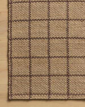 Chris Loves Julia x Loloi Fletcher Rugs - Natural / Brown-Blue Hand Home