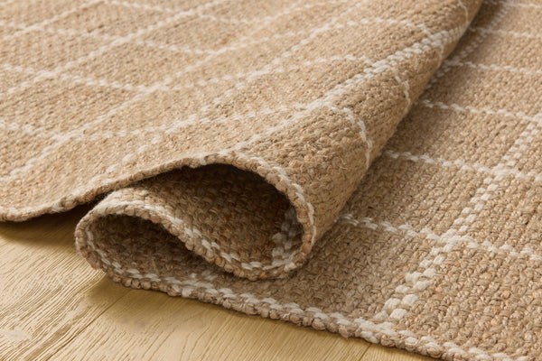 Chris Loves Julia x Loloi Fletcher Rugs - Natural / Ivory-Blue Hand Home