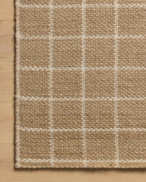 Chris Loves Julia x Loloi Fletcher Rugs - Natural / Ivory-Blue Hand Home