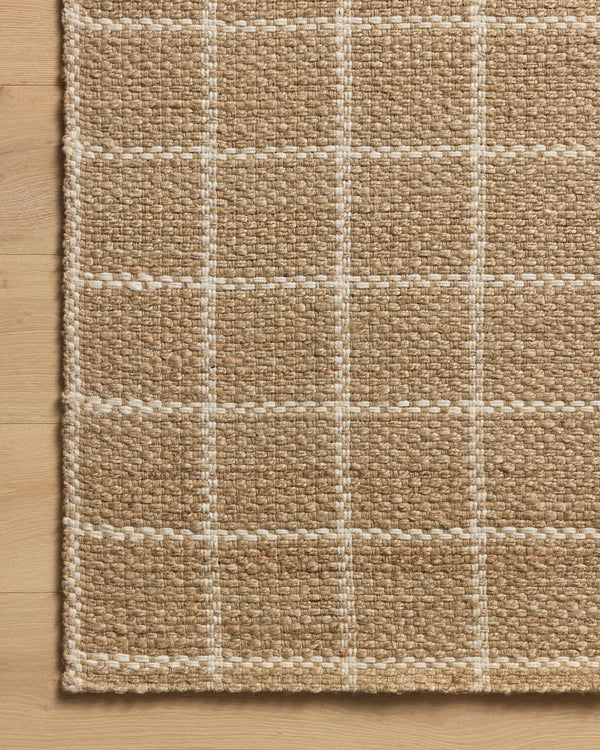 Chris Loves Julia x Loloi Fletcher Rugs - Natural / Ivory-Blue Hand Home