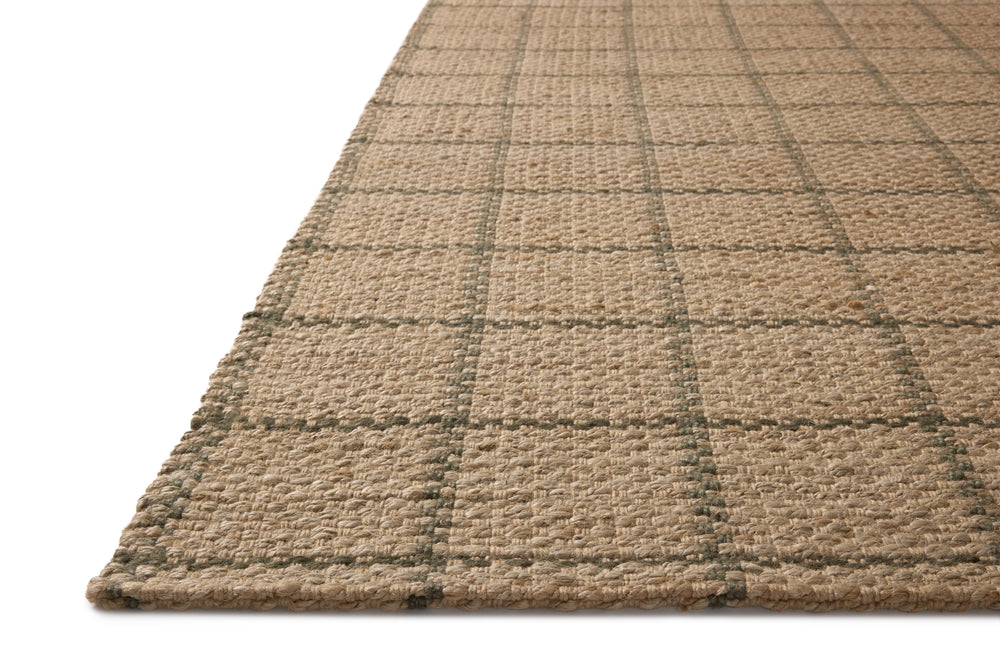 Chris Loves Julia x Loloi Fletcher Rugs - Natural / Olive-Blue Hand Home