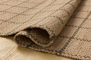 Chris Loves Julia x Loloi Fletcher Rugs - Natural / Olive-Blue Hand Home