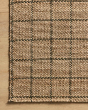 Chris Loves Julia x Loloi Fletcher Rugs - Natural / Olive-Blue Hand Home