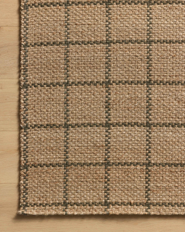 Chris Loves Julia x Loloi Fletcher Rugs - Natural / Olive-Blue Hand Home