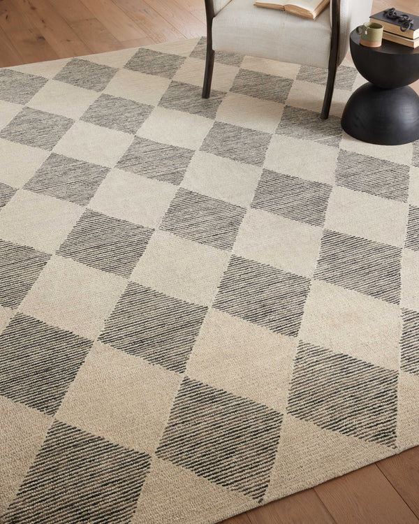 Chris Loves Julia x Loloi Francis Rugs - Beige / Charcoal-Blue Hand Home