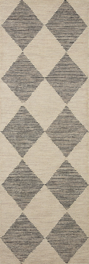 Chris Loves Julia x Loloi Francis Rugs - Beige / Charcoal-Blue Hand Home