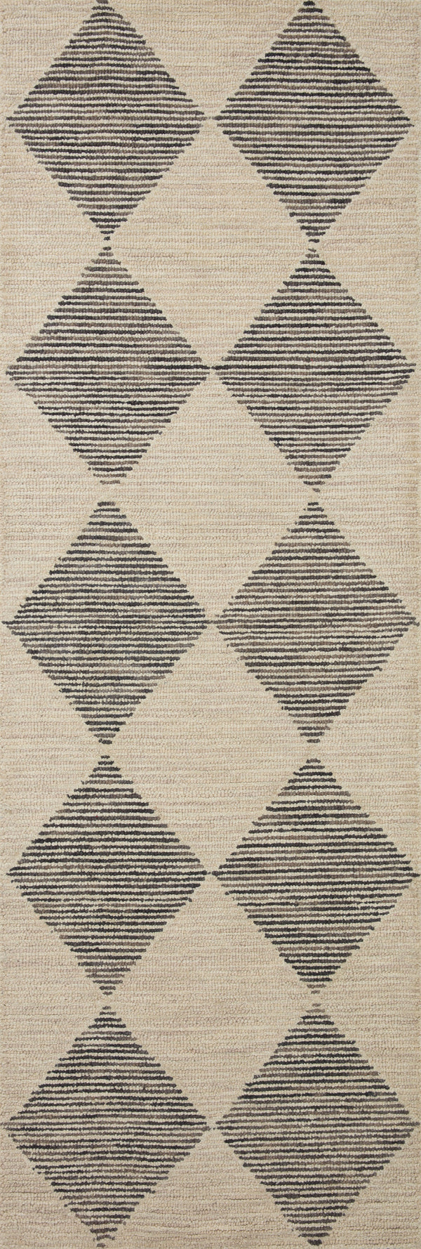 Chris Loves Julia x Loloi Francis Rugs - Beige / Charcoal-Blue Hand Home