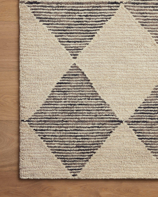 Chris Loves Julia x Loloi Francis Rugs - Beige / Charcoal-Blue Hand Home